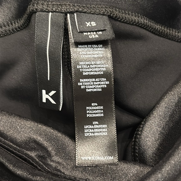 NWT Koral Activewear Lustrous High Rise Capri in black Sz XS - Picture 4 of 10